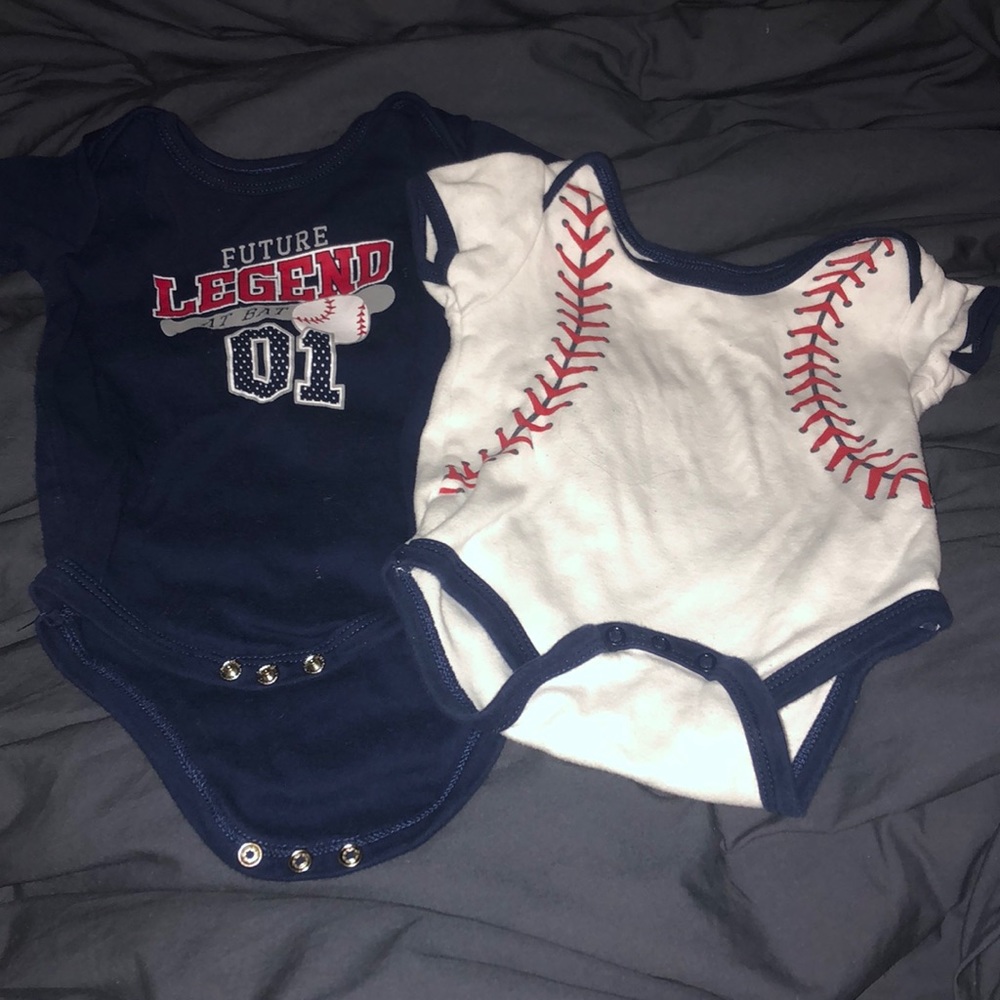 Baseball onesie bundle 6-9 months